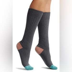 NWT American Trench Cotton Waffle Socks in Dark Grey